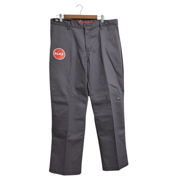 Dickies sz 36x30 Gray Flex Double Knee Relaxed Fit Straight Leg Pants - Picture 2 of 10
